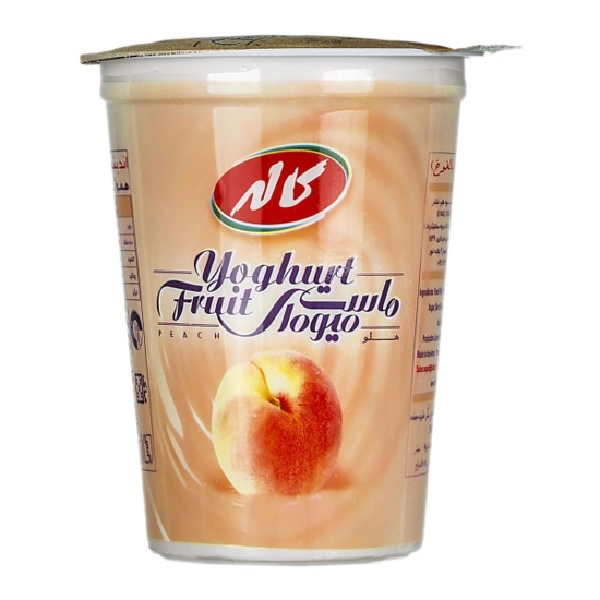 ماست میوه ایی هلو 450 گرم کاله