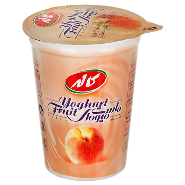 ماست میوه ایی هلو 450 گرم کاله