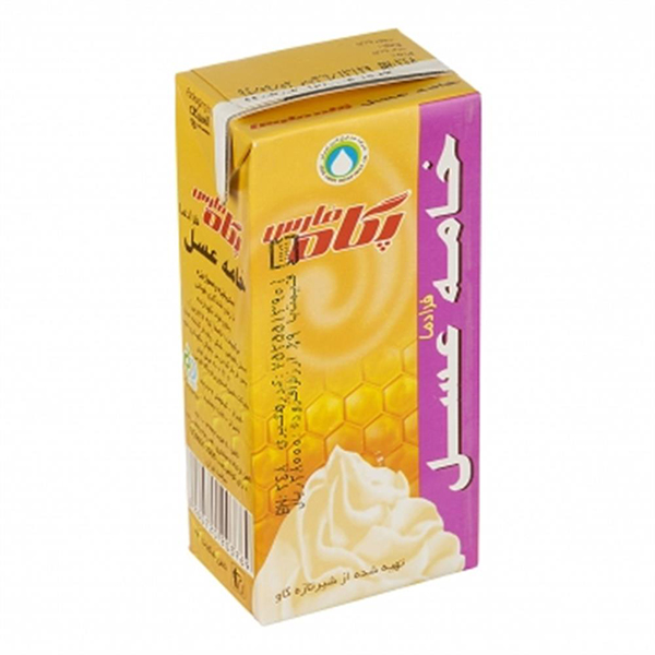 خامه عسل اسریل پاکتی تتراپک 200 سی سی پگاه