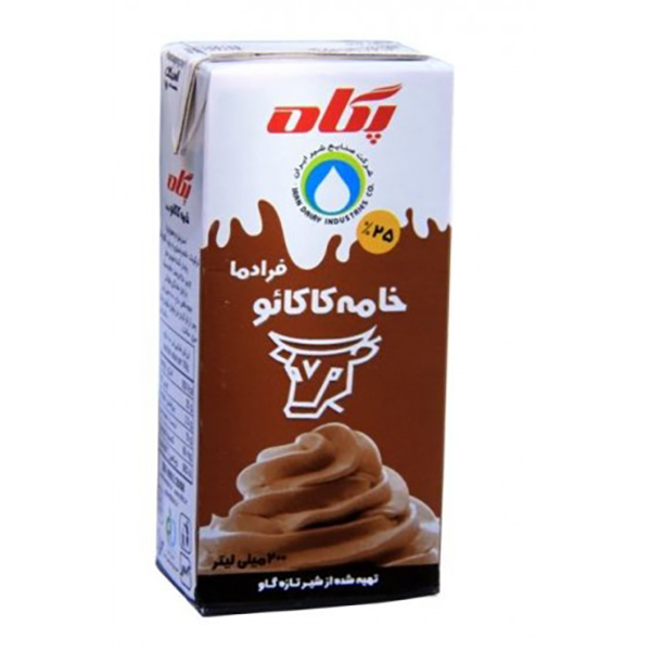 خامه شکلاتی استریل 200 سی سی پگاه 