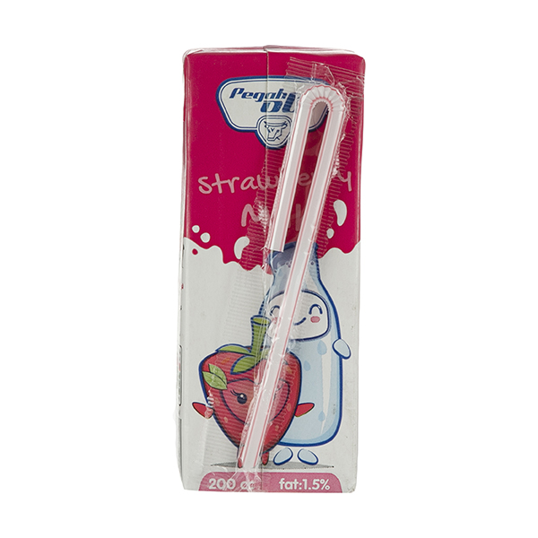 شیر توت فرنگی استریل 200 پگاه 