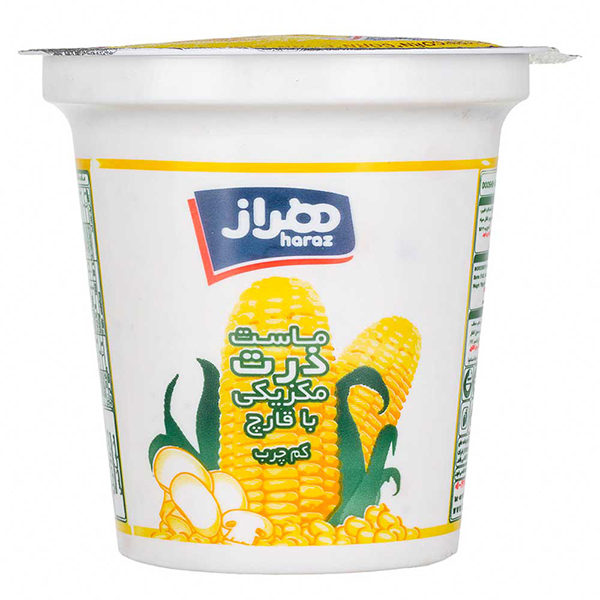 ماست چکیده قارچ و ذرت 750 گرمی هراز
