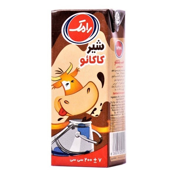 شیر کاکائو استریل 200 سی سی رامک