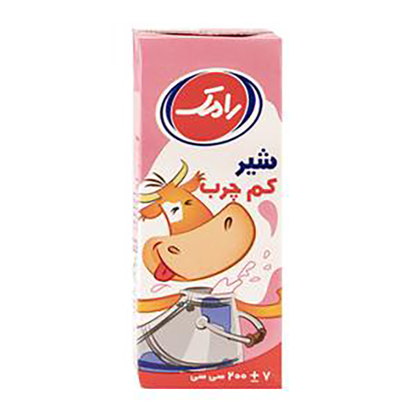 شیر استریل  کم چرب200 سی سی رامک