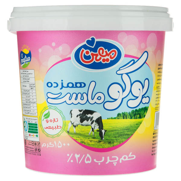 یوگو ماست همزده کم چرب 1500 گرمی میهن
