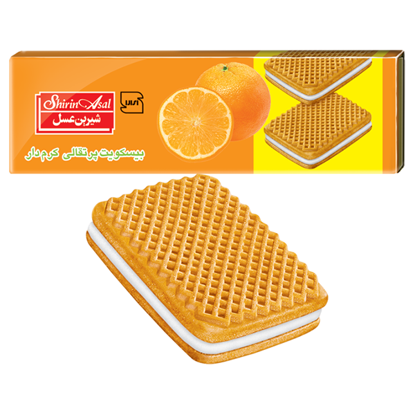 بیسکویت کرمدار پرتقال شیرین عسل 