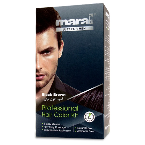 رنگ موی آقایان قهوه ای مدیوم مارال کیت
