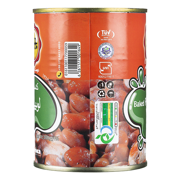 کنسرو لوبیا چیتی با قارچ 380گرمی بهروز